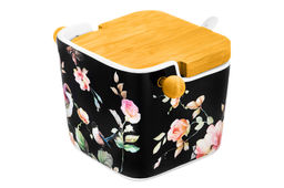 Банка д/сыпучих продуктов 250 мл 12*9,5*9 см Певчие птички на черном NEW BONE CHINA - Elan gallery фото 8