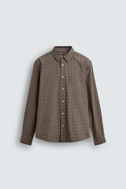 RELAXED FIT CHECK SHIRT - Zara фото 8