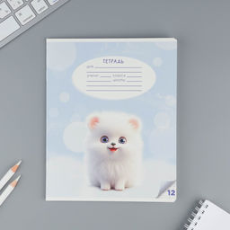 Тетрадь 12 листов в косую линейку Пушистые питомцы, обложка мелованный картон, блок №1, 5 видов МИКС - Artfox study фото 4