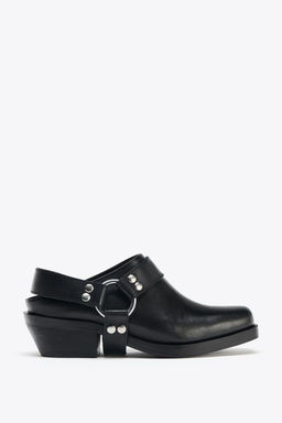 LEATHER BIKER CLOGS - Zara фото 3