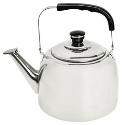 "Премьера" Чайник из нержавеющей стали 5,5л, д22см h22см, со встроенным в крышку свистком, подвижная пластмассовая ручка, цветная коробка (Китай)