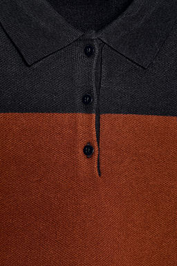 STRIPED KNIT POLO JUMPER - Zara фото 6
