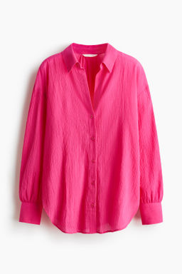 Camisa de algod?n con efecto arrugado - H&m фото 2