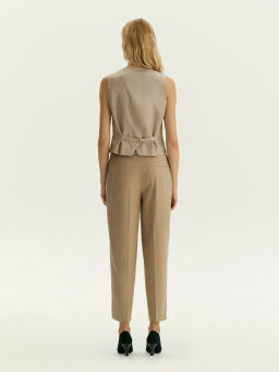 Однобортный жилет из костюмной шерсти, GL094/ant - Emka фото 7