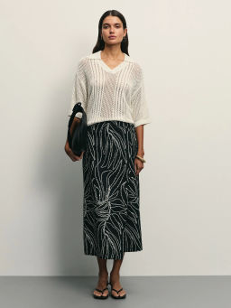 Юбка из хлопка на запах / Zarina