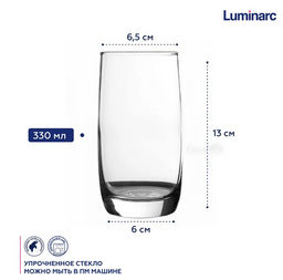 Набор стаканов ФРАНЦУЗСКИЙ РЕСТОРАНЧИК 6шт 330мл высокие арт.H9369 /Люминарк/ - Luminarc фото 7