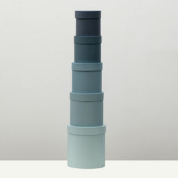 Набор круглых коробок 5 в 1 «Барракуда» 23×23×25 - 15×15×15 см