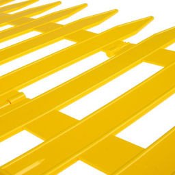 Ограждение декоративное, 35×210 см, 5 секций, пластик, жёлтое, GOTIKA, Greengo