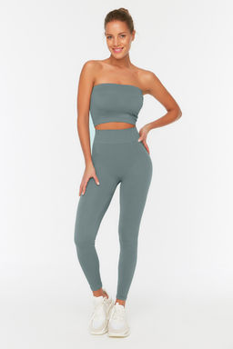 TRENDYOLMILLA Siyah Seamless/Dikissiz Tam Boy Orme Spor Tayt TWOAW20TA0071  фото 45