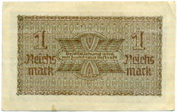 1 рейхсмарка 1939 года Германия (Для оккупированных территорий)