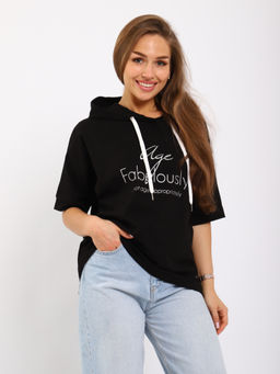 Футболка женская 6-207а (черный)