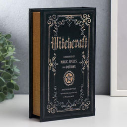 Шкатулка книга-сейф «Заклинания и зелья», дерево, искусственная кожа, 21×13×5 см