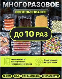 Пакеты для вакууматора арт.NO.ZKFK-001 рифленые 17х25 см - Family фото 3