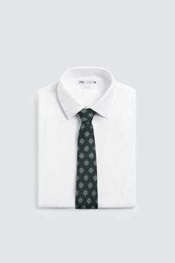 CORBATA JACQUARD GEOM?TRICO 100% SEDA / Marino - Zara фото 4