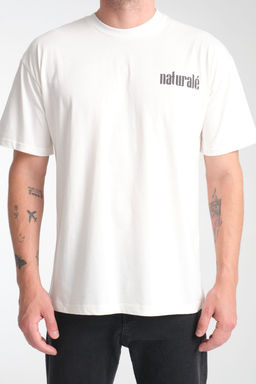 TRENDYOL MAN Beyaz Oversize/Genis Kesim Kabar?k Bask?l? %100 Pamuk T-Shirt TMNSS25TS00200 - Trendyolmilla фото 4