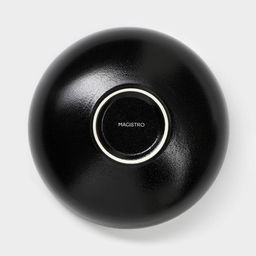 Салатники Magistro Carbon, 250/650/1.2 л, d=11/16/19.5 см, набор 3 шт., керамика, чёрные
