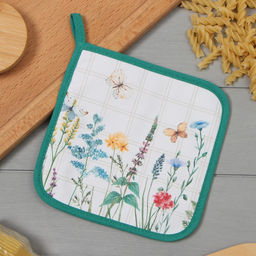 Прихватка Этель Полевые цветы 19х19 саржа,100% х/л,ватин 250г/м2