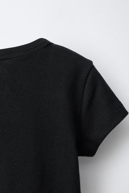 CAMISETA ESTAMPADA TEXTO / Negro - Zara фото 5