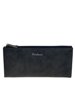 Женское портмоне из искусственной кожи, цвет черный