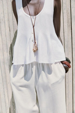 KNIT PEPLUM TOP - Zara фото 4