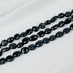 Бусины для украшений из черного Турмалина (Шерл) (галтовка) 39 см