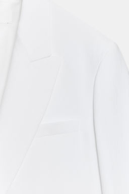 BLAZER CRUZADA OVERSIZE HOMBRERAS / Blanco - Zara фото 9
