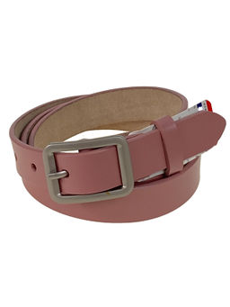 Ремень женский из натуральной кожи, цвет пудра