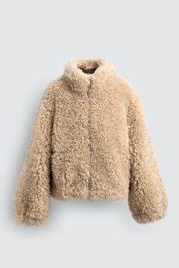 FAUX FUR BOMBER JACKET HARRY LAMBERT FOR ZARA X DISNEY