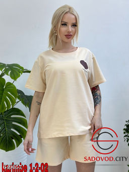 Спортивный женский летний костюм двойка