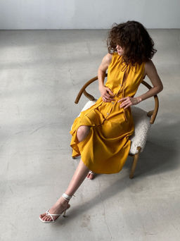 Платье, как из к/ф Красотка, в цвете манго - Martichelli фото 16