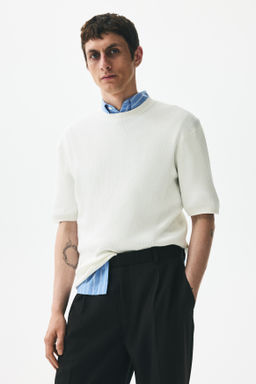 Camiseta en punto acanalado Slim Fit - H&m фото 6
