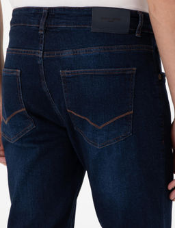 Koyu Lacivert Slim Fit Jean Pantolon