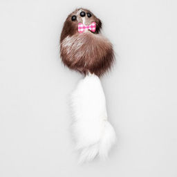 Цена за 5 шт. Мышь из натурального меха малая, корпус 5 см, микс цветов - Simaland фото 2