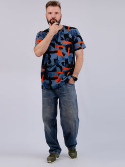 Футболка "ФМ-60" индиго, трикотаж