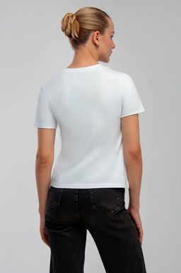 Арт. 3751 Футболка женская 42-50 (5 шт) Цвет:белый - Калинка фото 3