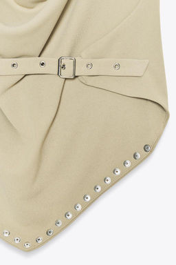 STUDDED HALTER TOP - Zara фото 4