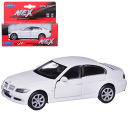 Welly. Машинка 1:38 "BMW 330i" пруж. мех., арт.42364W-W белый