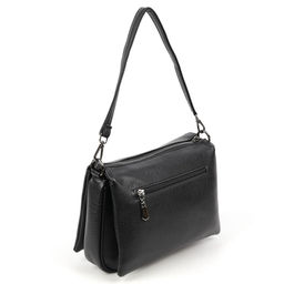 Женская сумка через плечо с пятью отделениями из эко кожи 8819 Блек - Cidirro фото 3