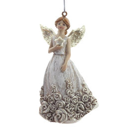Фигурка декоративная подвесная "Ангел", L5 W3,5 H9,5 см, 2в.