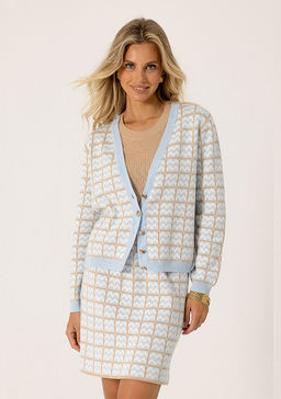 SS-2520 юбка женская голубой - Mozart фото 2