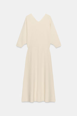 VESTIDO MIDI PUNTO / Crudo - Zara фото 8