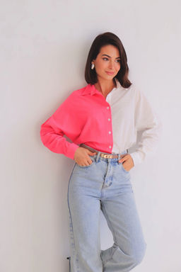 Martichelli Рубашка бело-розовая фото 5