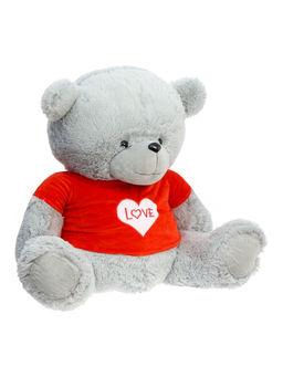Мягкая игрушка «Медведь Тед в кофте», цвет серый, 65 (120) см