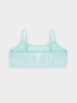 Топ для девочек голубой с цветами - Mark formelle фото 2