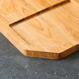 Доска для нарезки и подачи Доброе дерево «Плот», 20×40 см, массив дуба