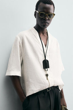 100% LINEN SHIRT - Zara фото 7
