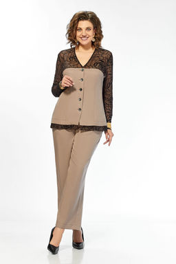 Костюм Olga Style с1040 беж-коричневый  фото 7