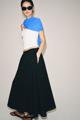 FALDA LARGA ZW COLLECTION / Negro