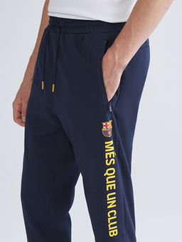 Slim Fit Barcelona Bask?l? Erkek Taraftar Jogger E?ofman Alt? - Waikiki фото 3
