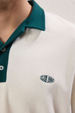 TRENDYOL MAN Lacivert Oversize/Genis Kesim Nak?s Detayl? Polo Yaka T-shirt TMNSS25PO00013 - Trendyolmilla фото 15